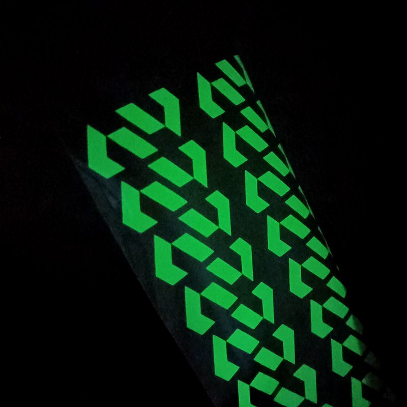 2025 glow in the dark PU PET luminous vinyl film sticker material heat transfer press printing paper sheet for t-s support custo