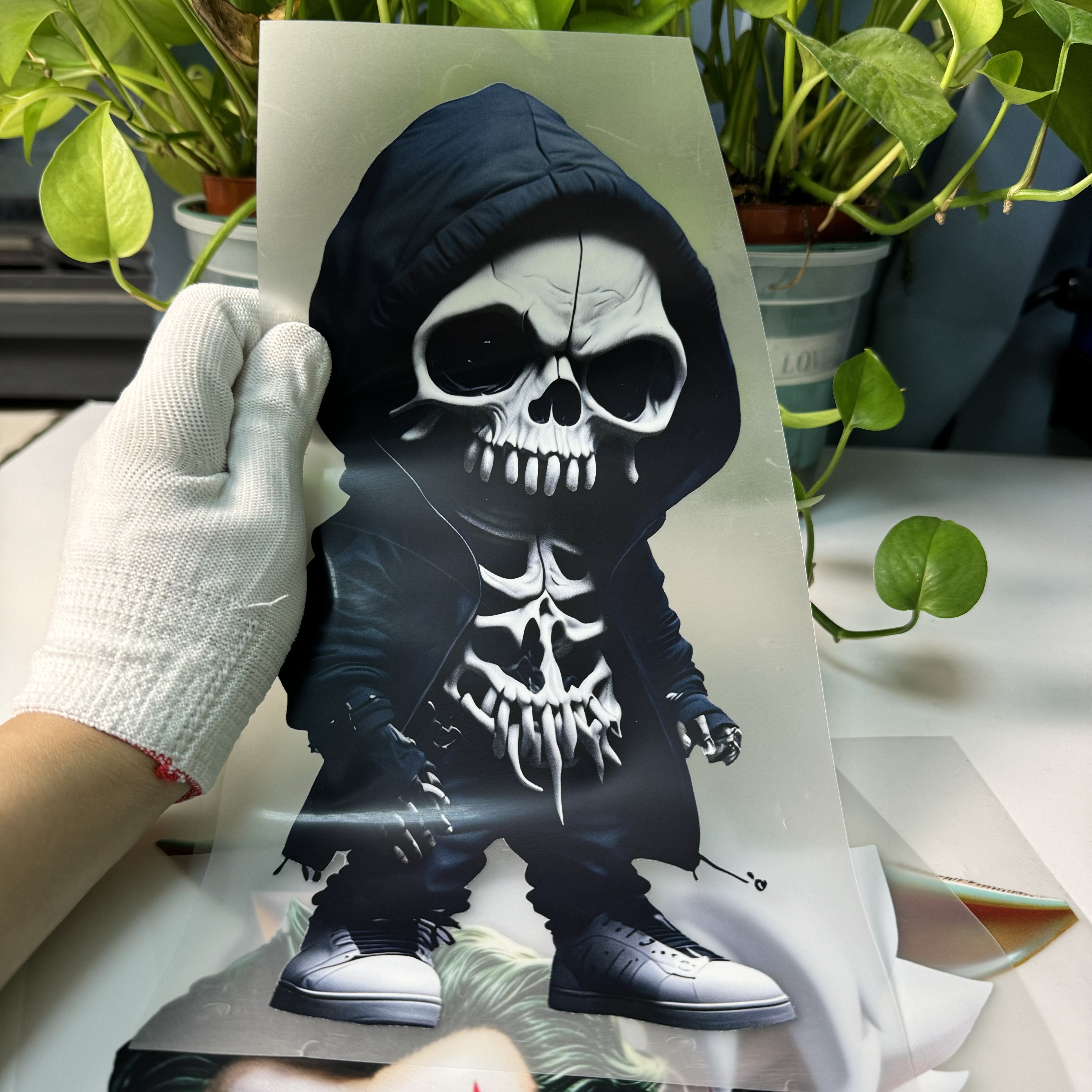 High quality heat transfer sticker transfer printing Brand design custom transfers dtf stickers for t-shirts