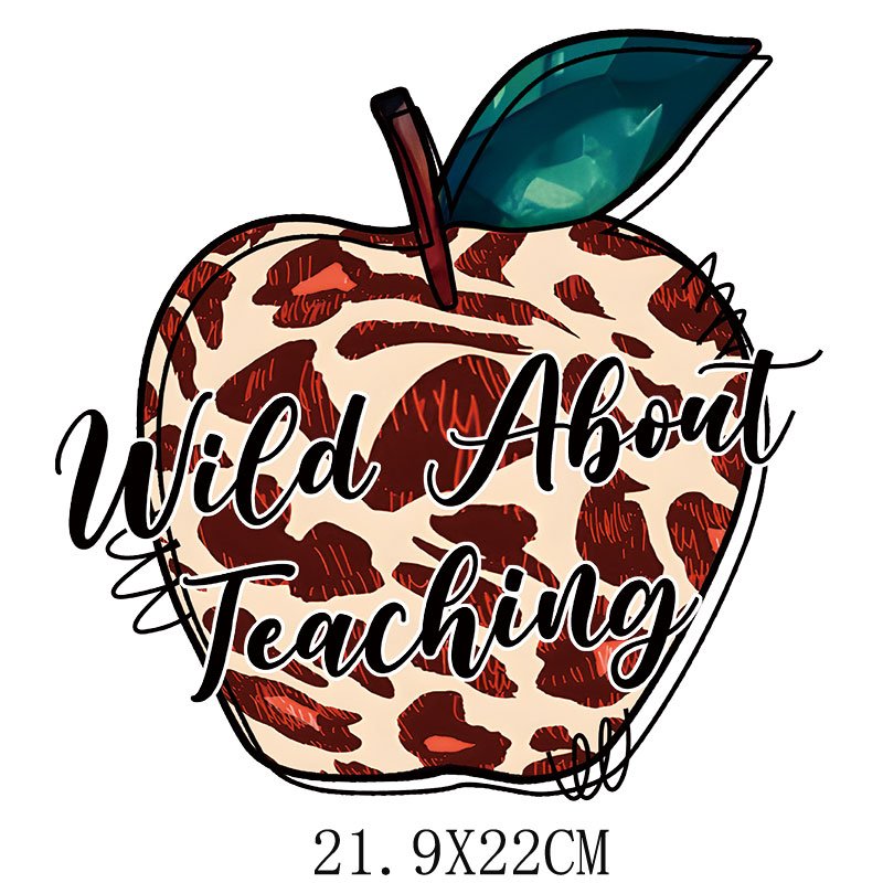 Custom Teacher Custom Dtf Transfers Designs Heat Transfer Stickers Logo Iron Garment T-shirt Heat Transfer Printing