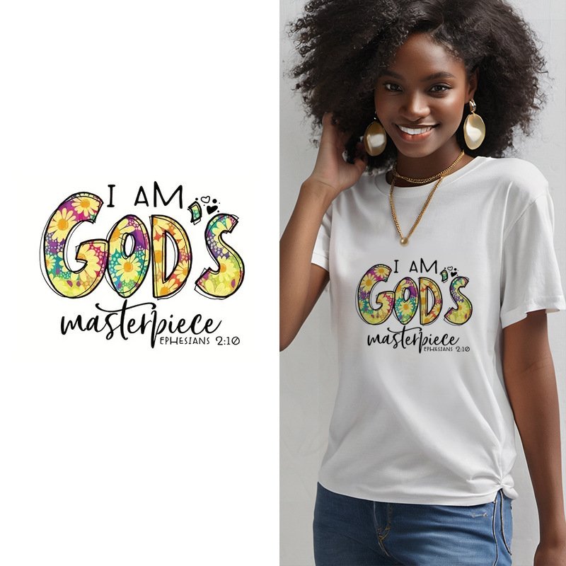 2024 New Design Custom Sticker Logo Design Transfer Printing Dtf Full Color Plastisol DTF Thermal Transfer Sticker For t Shirt