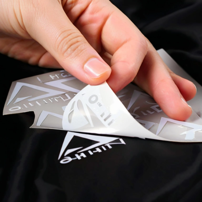 Custom high density heat transfer 3d Logo Rubber silicone heat transfer label iron on transfer print for t-shirt