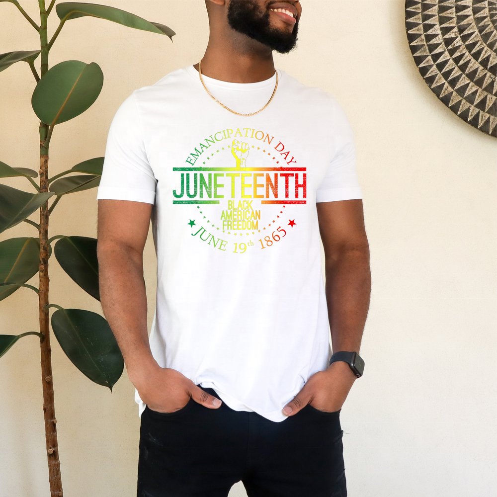 New Arrival 1865 Juneteenth Black History Africa Girls DTF Printing Heat Transfer For DIY T-shirts