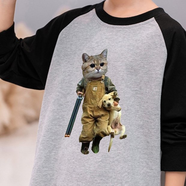 Wholesale Custom Animal Designs Heat Transfer Caadhy Ready to Press Cats Heat Transfers Printing for T Shirt