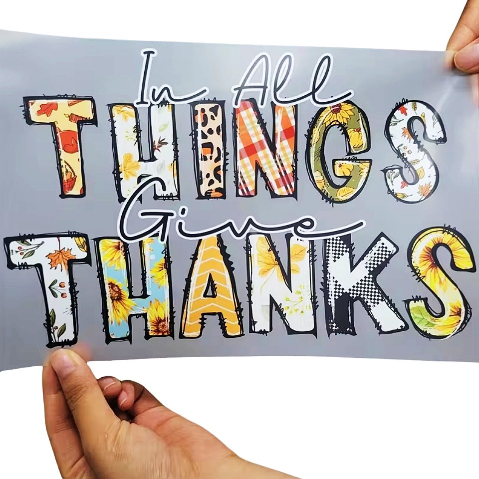 New Design Autumn Heat Transfer Printing Fall Vibes Thanksgiving DTF transfer for Clothes Shirt