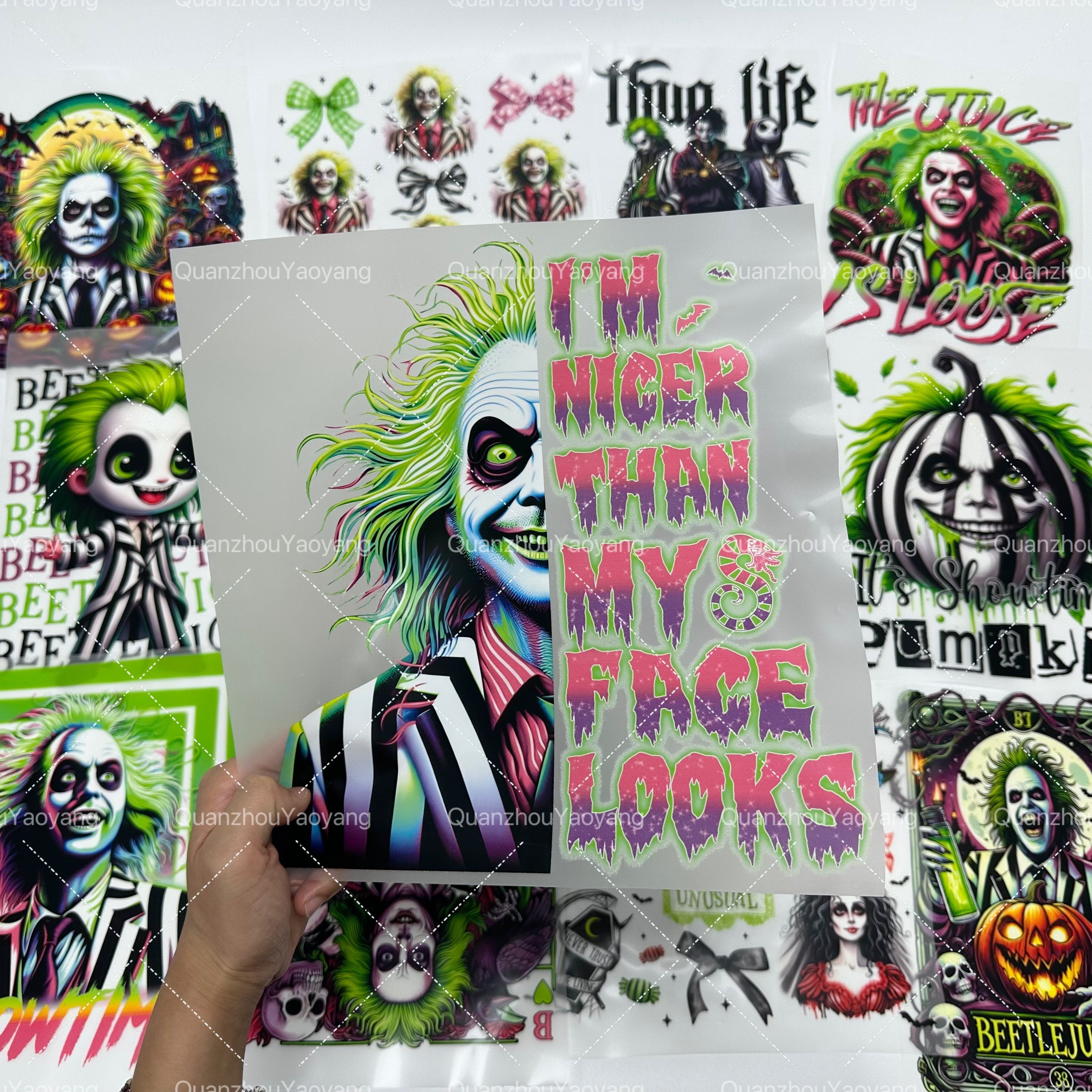 Factory wholesale custom heat transfer logo custom dtf printing stickers high quality Transfer Printing For Garment
