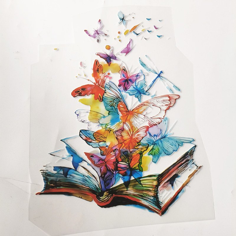Butterfly Custom Dtf Transfers Heat Transfer Designs Ready To Press Logo Film Iron On Sticker Heat Transfer Prints On Garments