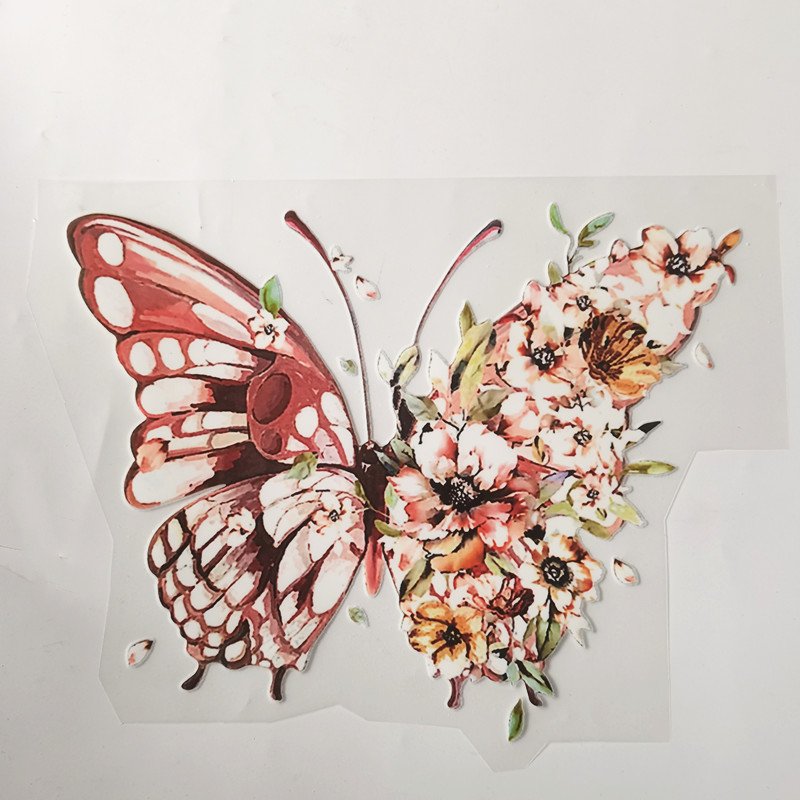 Butterfly Custom Dtf Transfers Heat Transfer Designs Ready To Press Logo Film Iron On Sticker Heat Transfer Prints On Garments