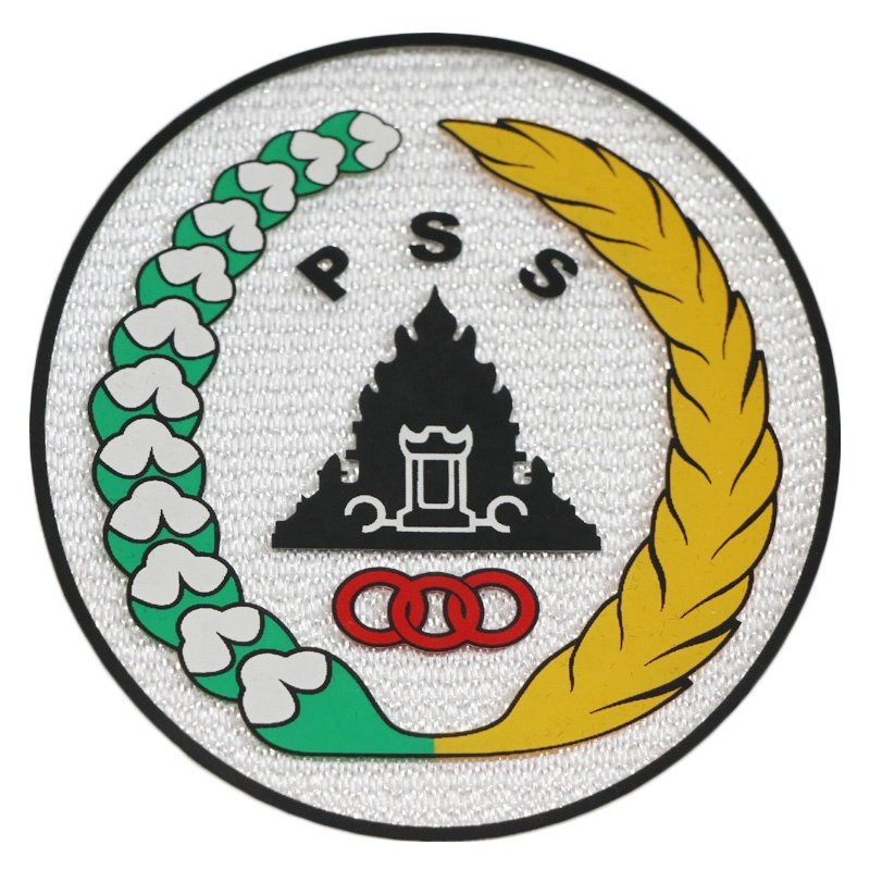 Screen printing Silicone Labels Wholesale Custom Soccer Team Club Logo Silicone Heat Transfer Printing Patches garment labels