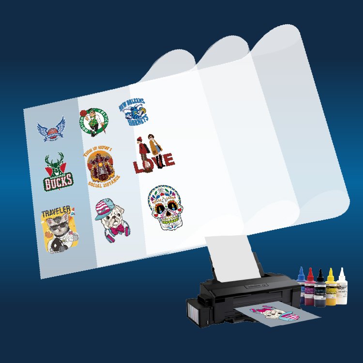 A3 Size L1800 DTF Printing Machine Direct to Garment Heat Transfer PET Film Dtf Printer CMYKW for T shirt