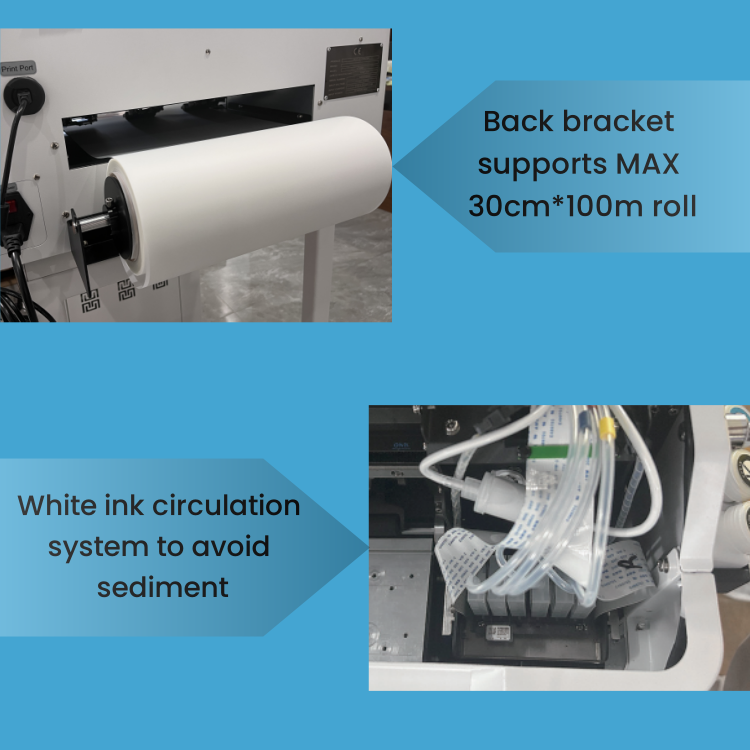 Fast Shipping 13inch Dtf Printer Any Fabric Printing dual xp600 l1800 A3 Dtf Printer Printing Machine 30cm with Oven