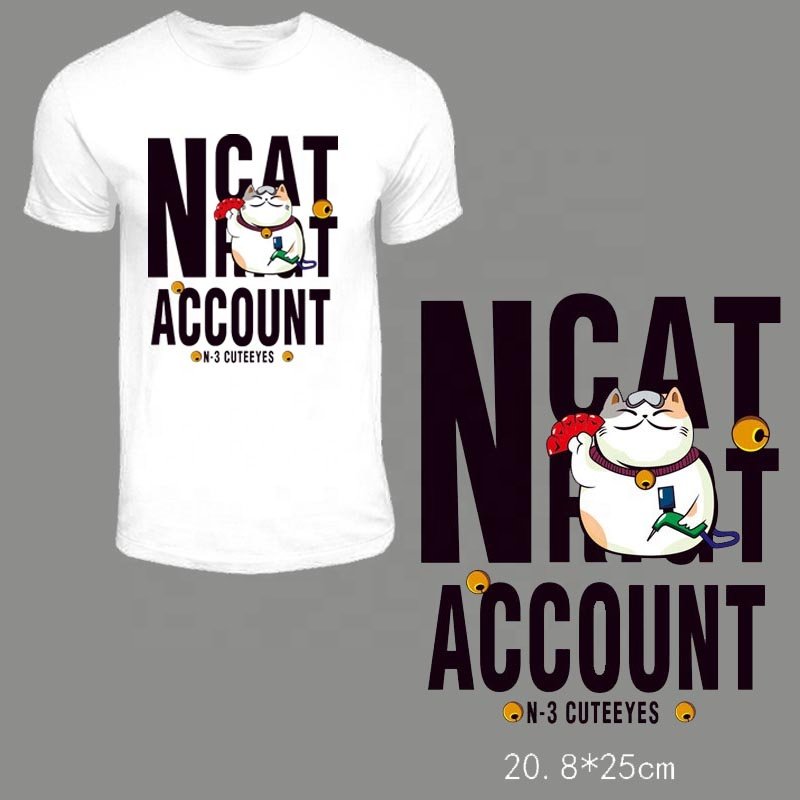 Factory price plastisol heat transfer sticker screen printed custom heat transfer print for T-shirt