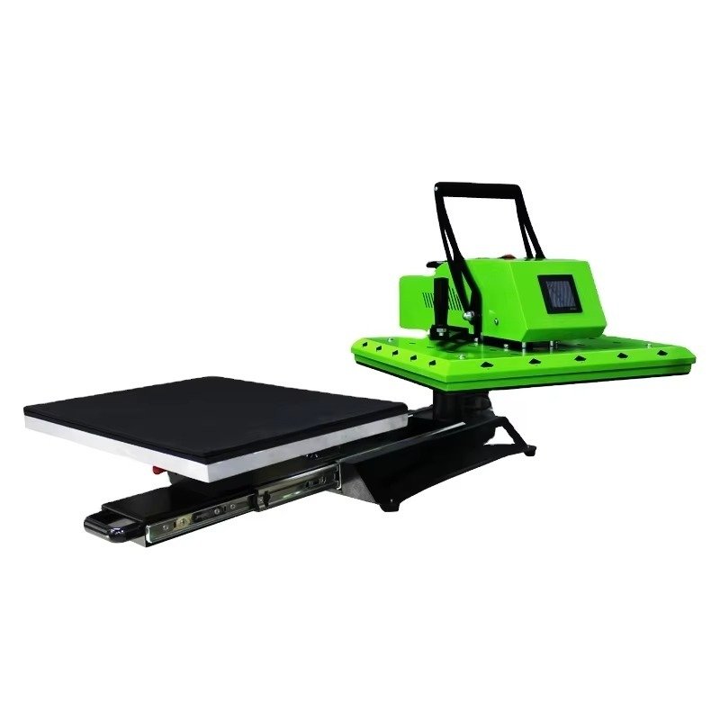 Sixfar 16X20 swing away high pressure insert t shirt type Rotary design with slide-out bottom heat press machine