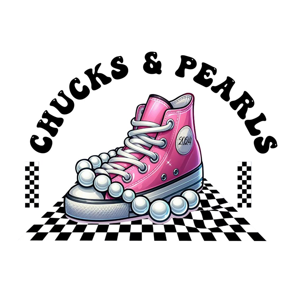 Chucks and Pearls heat transfer printing wholesale vote transfers