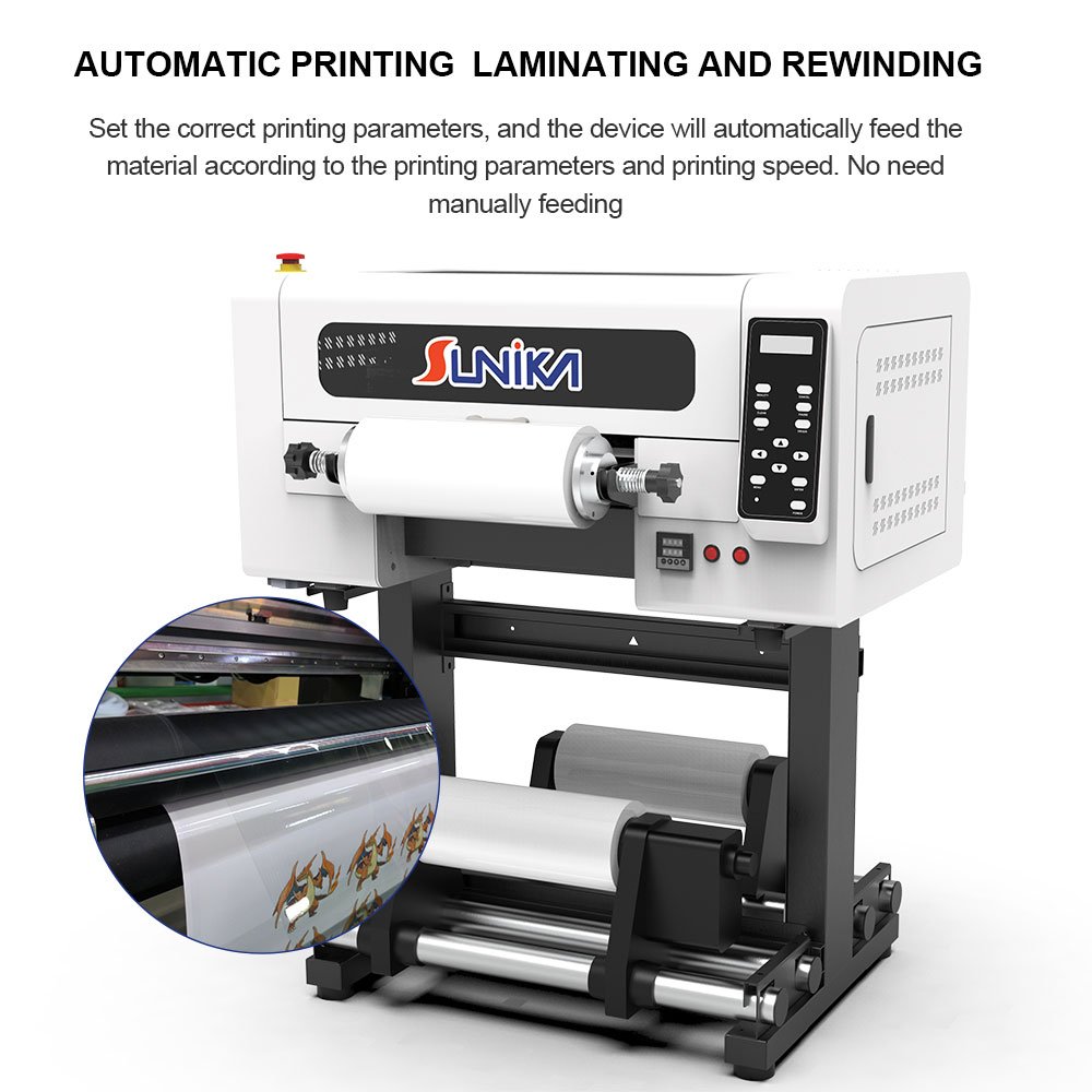 Automatic Roll-to-Roll UV Direct to Film Printer Epson XP600 F1080 DTF UV Print Machine Digital Transfer Printing
