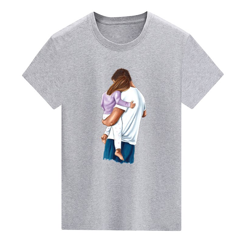 2023 Custom Happy Fathers Day Design Heat Transfer Dad Devoted Heat Transfer Printing for T-Shirt