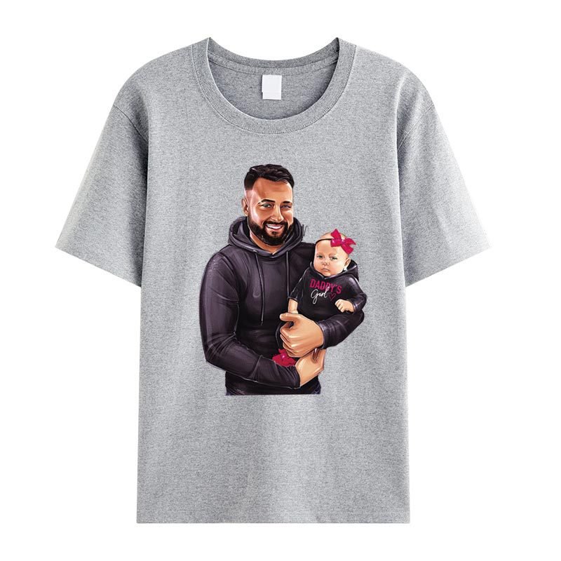 2023 Custom Happy Fathers Day Design Heat Transfer Dad Devoted Heat Transfer Printing for T-Shirt