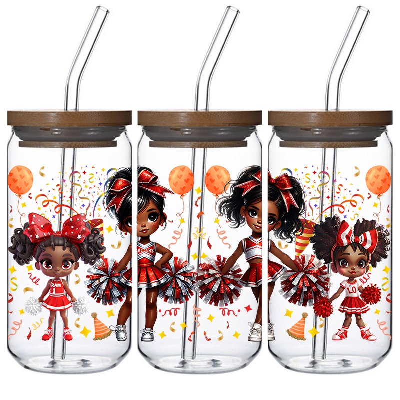 beauty Girl-style design use for mugs vinyl stickers transfers print uv dtf cup wrap trasnfers 16oz