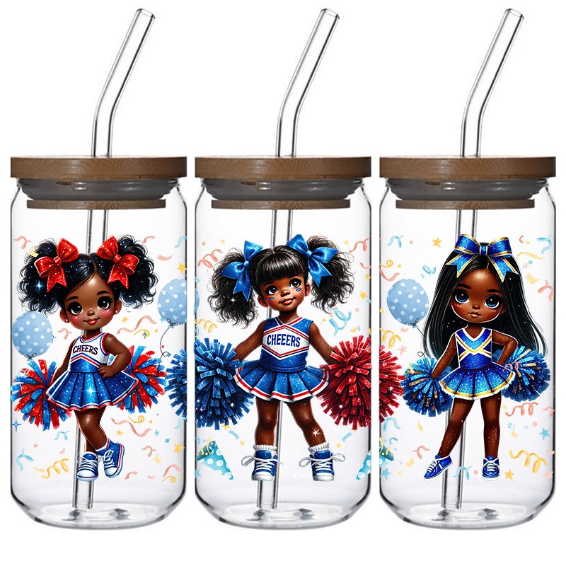 beauty Girl-style design use for mugs vinyl stickers transfers print uv dtf cup wrap trasnfers 16oz
