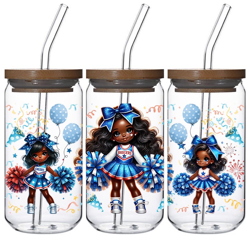 beauty Girl-style design use for mugs vinyl stickers transfers print uv dtf cup wrap trasnfers 16oz