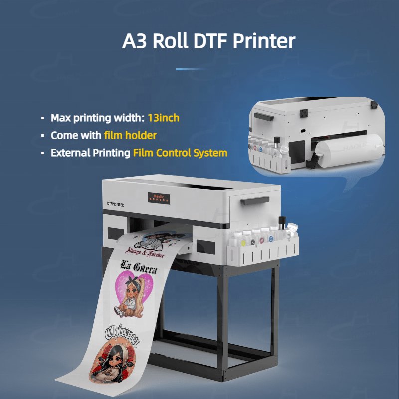 Popular Pink A3 DTF Printer 13Inch XP600 Custom DTF Transfers Direct To Film DTF Printer T-shirt Printing Machine
