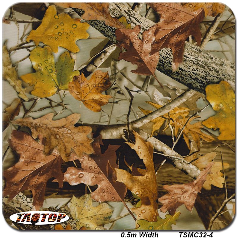 New Patterns TSAUTOP 0.5M/1M width Camouflage and Tree Pva water transfer print film hydrographic film hydro dipping film