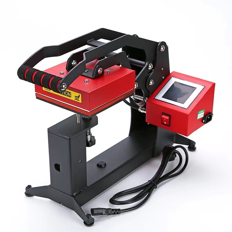 High Efficiency 2in1 Electric Flatbed Press Machine Heat Transfer Printing Hats T-Shirts Paper Labels Garment Printing Shops