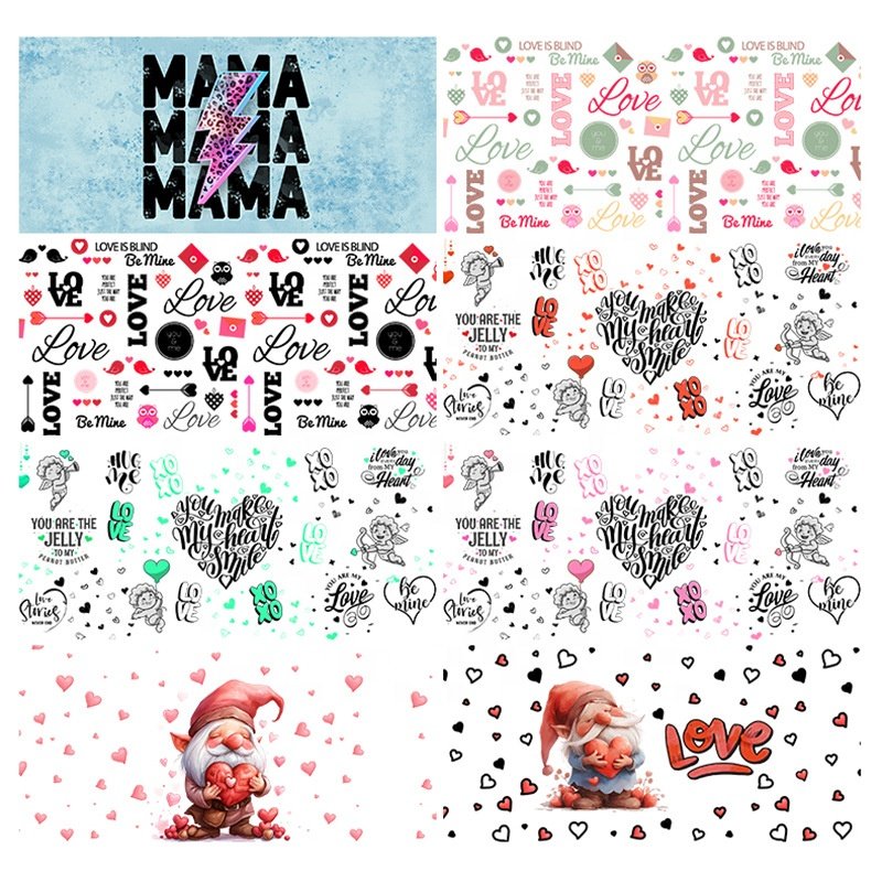Customized DIY cartoon pattern transfer printing sticker printing service for your products