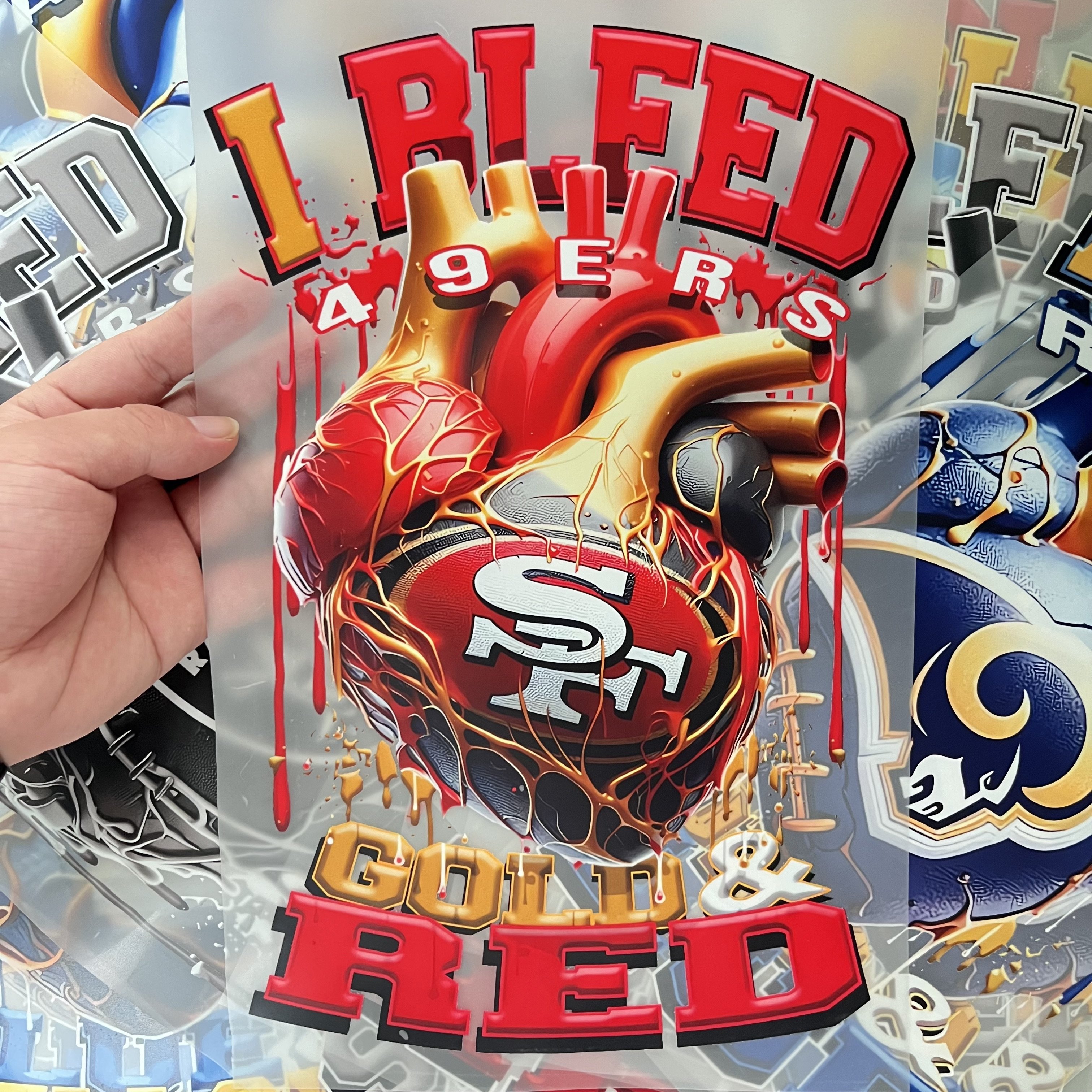 Custom High quality printing DTF Heat Transfer Designs Vinyl Screen Print Transfers for T-Shirts Garments Ready for Press