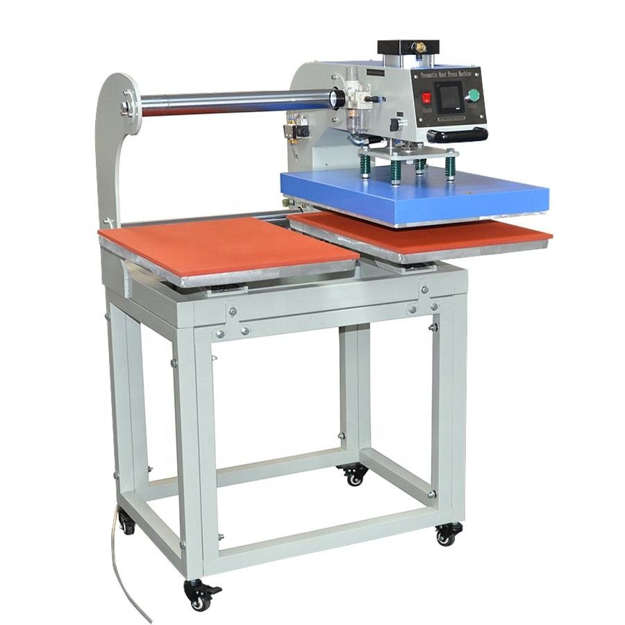 Pneumatic Garment Heat Press Machines Sublimation Double Stations T-shirt Printing Press Machine