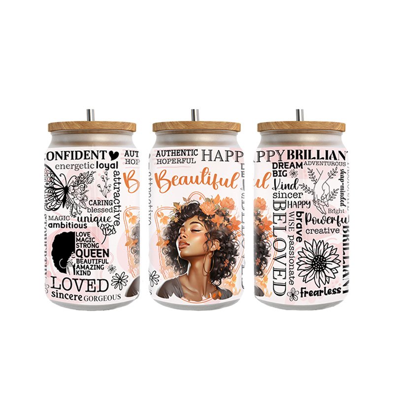 High quality Factory Custom UV dtf 16oz cold cup wrap decal transfer printing designs stickers uvdtf cup wrap