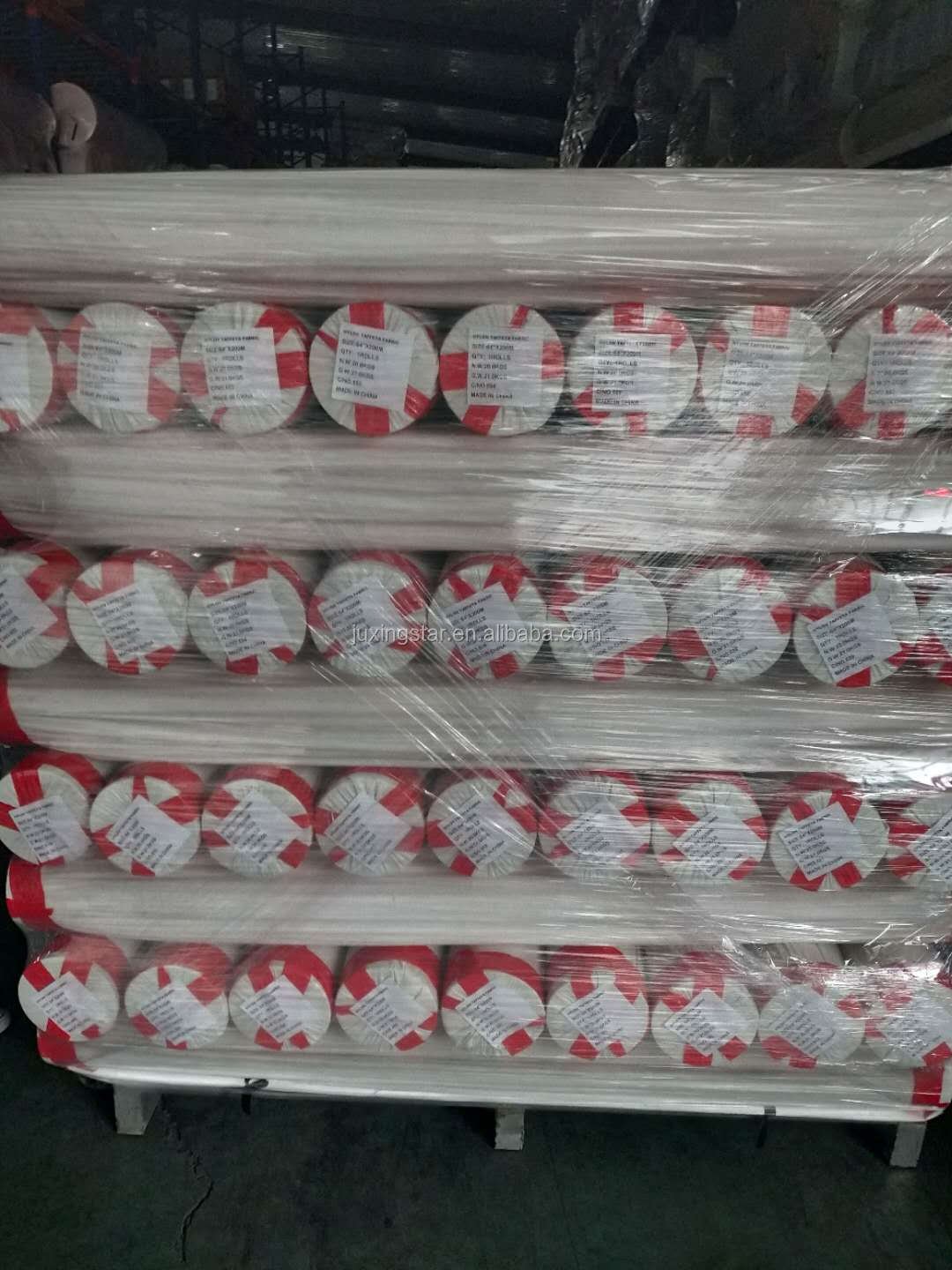 Thermal transfer printing nylon taffeta label roll for care label ribbon