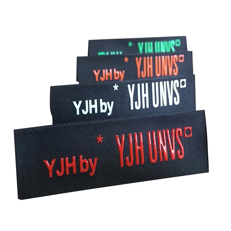 Wholesale Customized Letter Pattern Combination Garment Logo 3d Heat transfer Label Silicone Label Heat transfer For Clothing