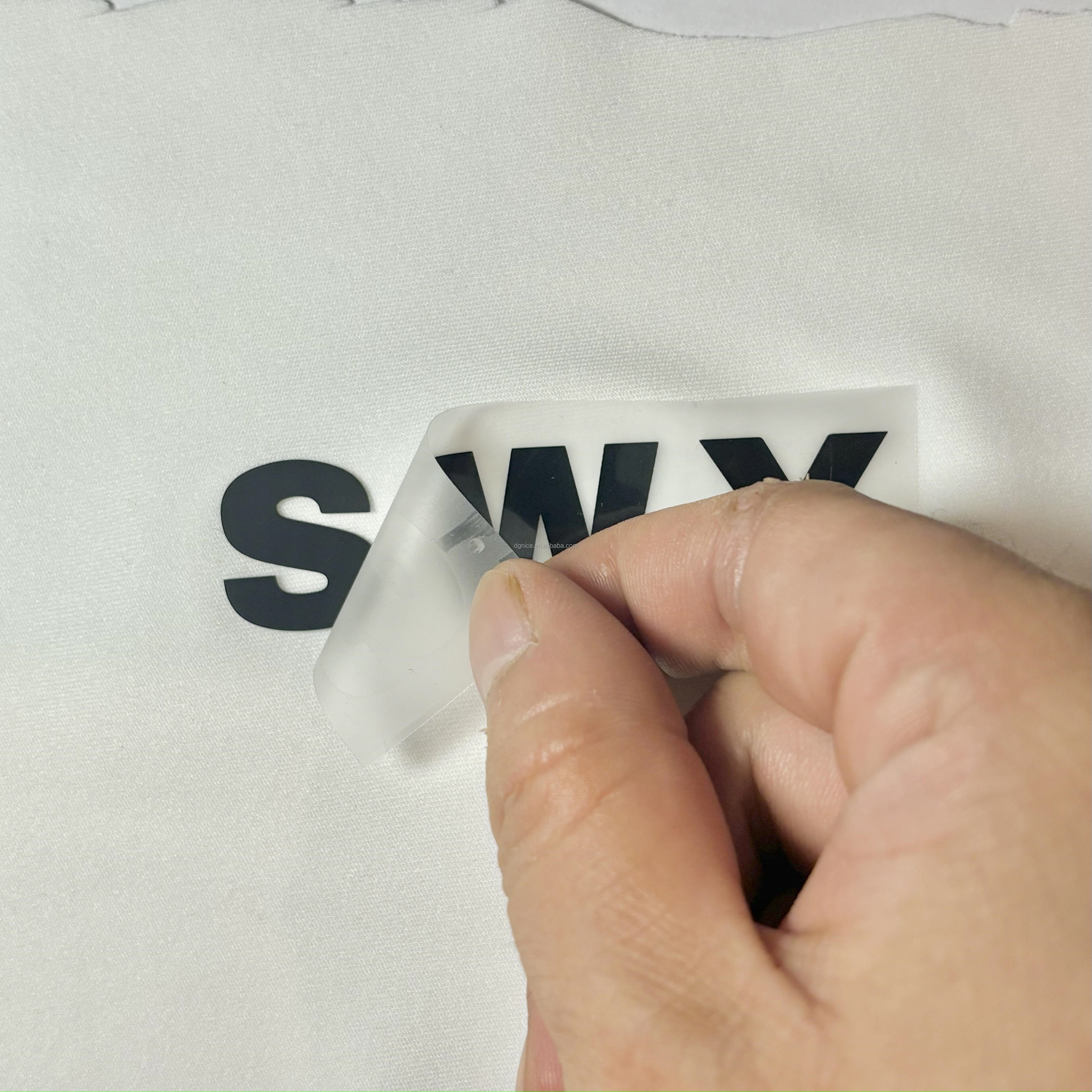 Custom Iron On Heat Press Silicon Sticker T-Shirt 3D Silicone Heat Transfer Printing Garment Label Silicone Logo For Clothes