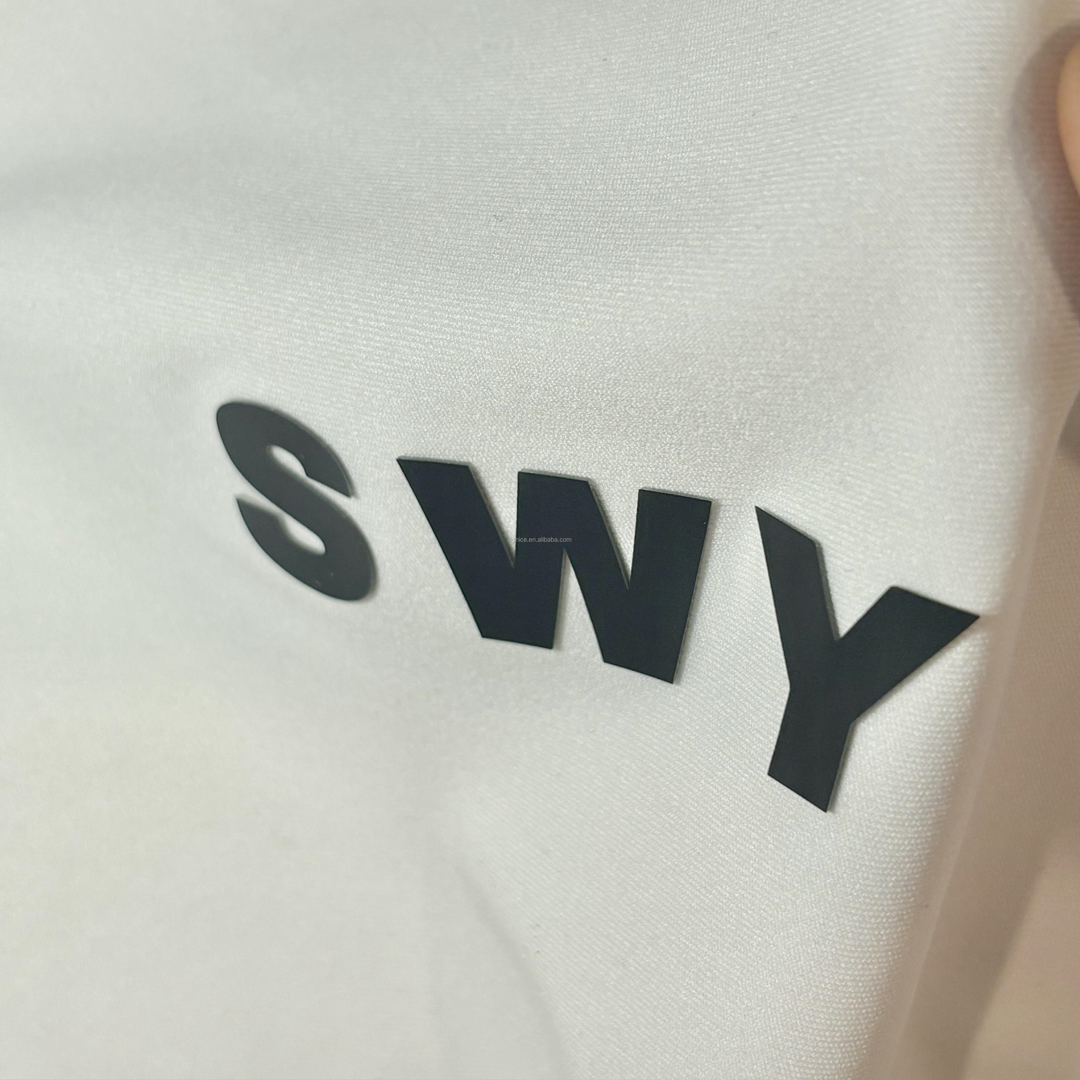 Custom Iron On Heat Press Silicon Sticker T-Shirt 3D Silicone Heat Transfer Printing Garment Label Silicone Logo For Clothes