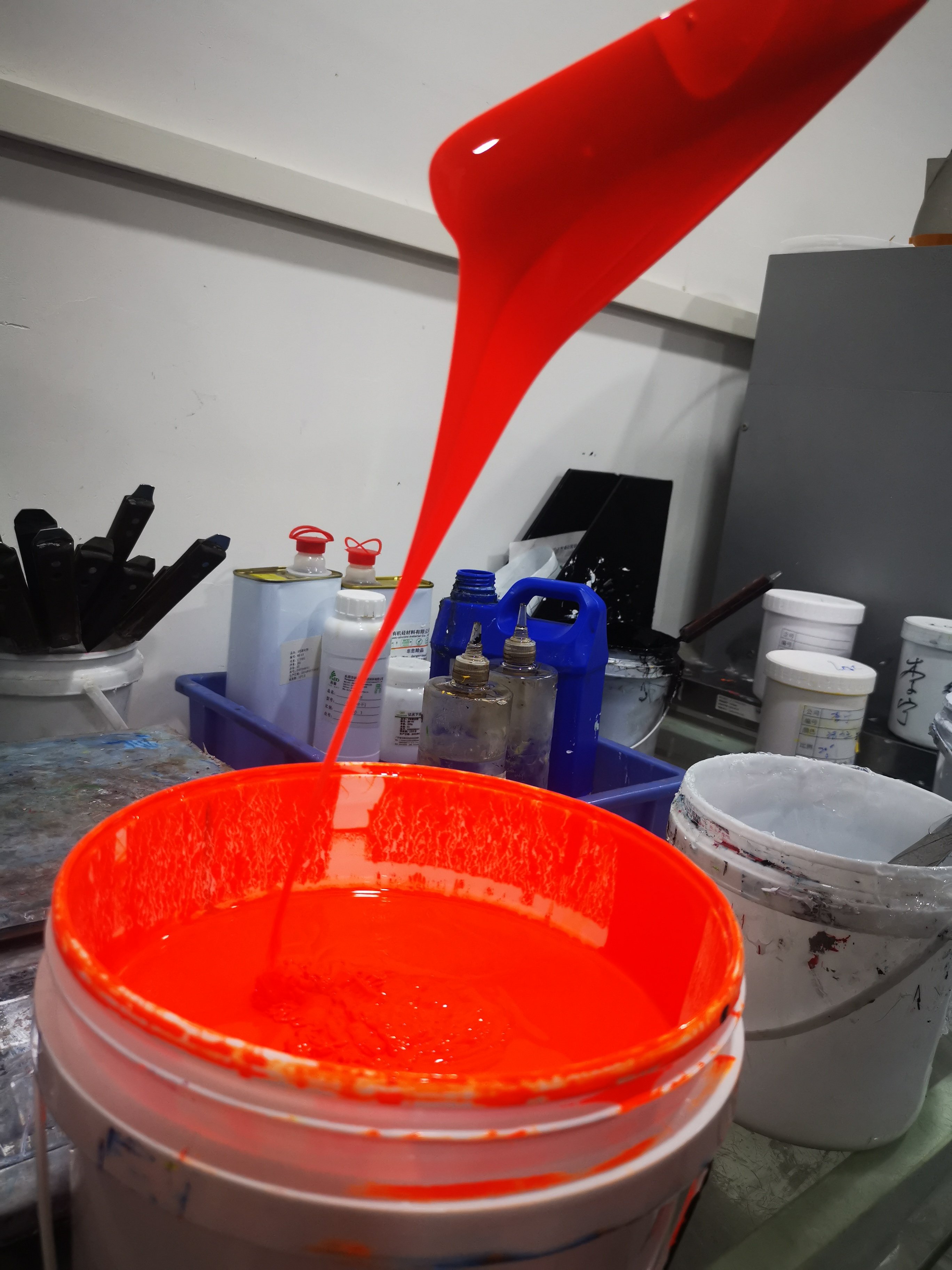 Manufacturing supplier transparent liquid silicone screen printing textile ink for garment printing silicone transfer printing