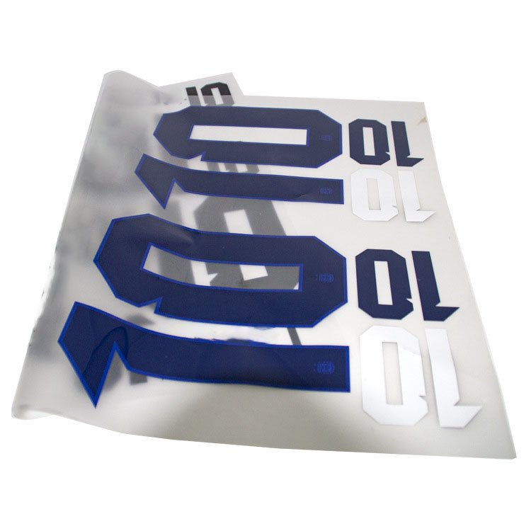 DIY English letter and number heat transfer printing sticker with jersey logo