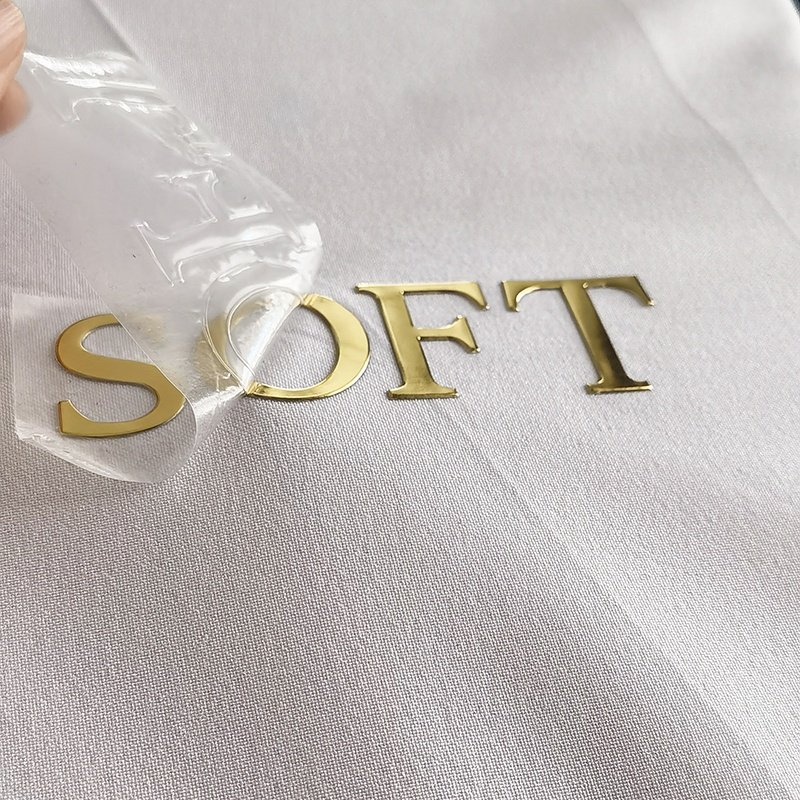 Heat Transfer Stickers Bright Surface Brand Logo Transfer Embossed TPU High-frequency 3D Wholesale Custom PVC for Leather Pp Bag