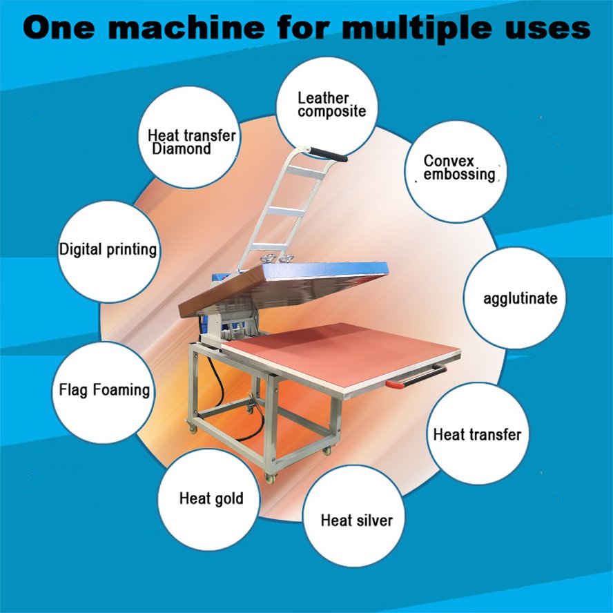 multifunction large format heat press sublimation machine 80x100 sublimation for printing