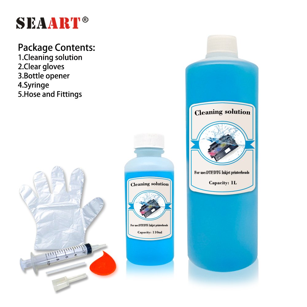 Cleaning Liquid Factory Price Direct To Transfer Film Printing Ink Cleaning Solution For DTF Ink 120ML 1000ML With Tools