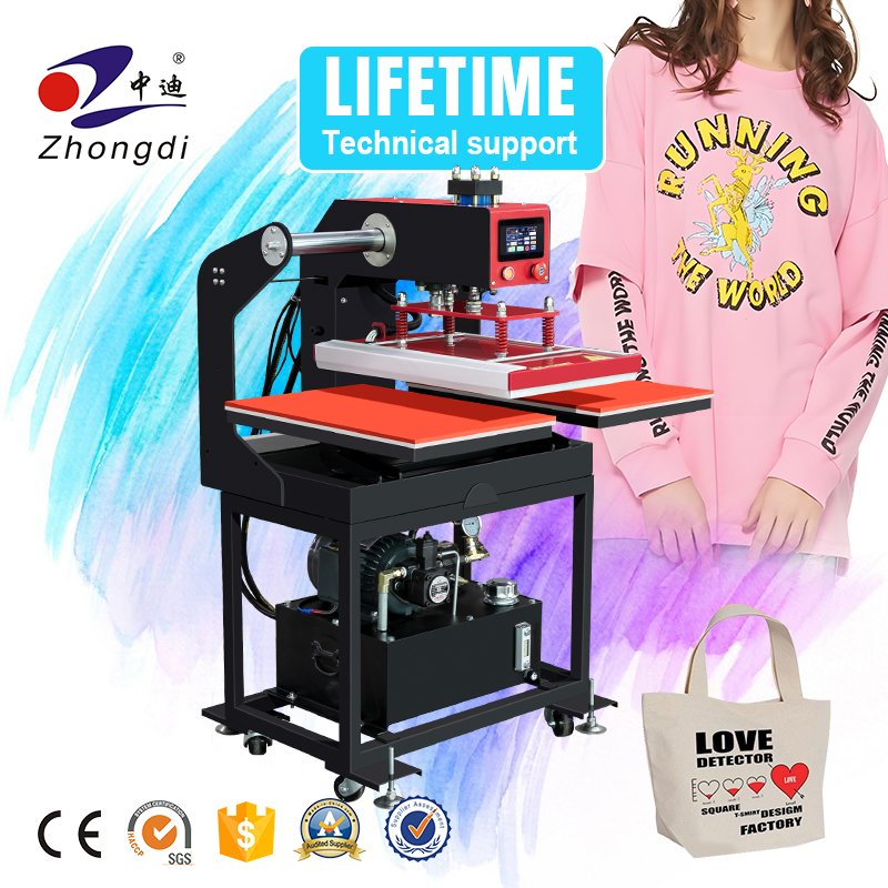 Fully Automatic Hydraulic T-shirt Heat Transfer Printing Press 60*40 Sizes Heat Transfer Press Machine