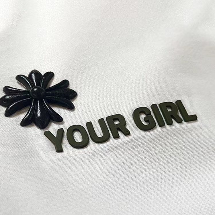 factory Custom Print 3D Logo Silicone logo tag Heat Transfer Printing cloth Label high quality 3D PVC Rubber Logo For t-Shirt
