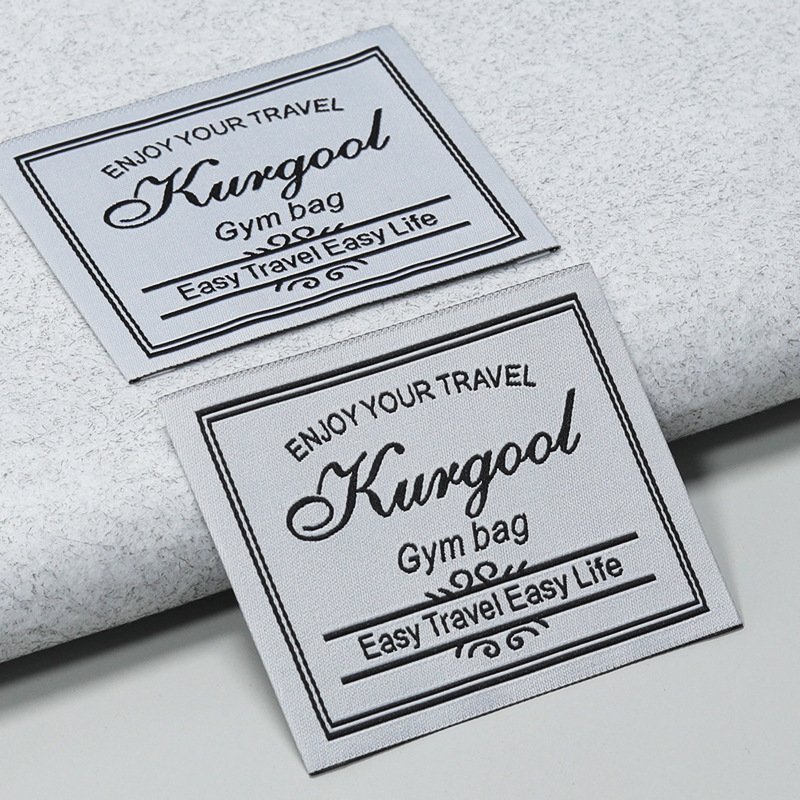 Wholesale Customized High Density 3D/Print Logo Label Brand Logo Woven Garment Tag Sustainable PVC Metal 'Iron On' Technique