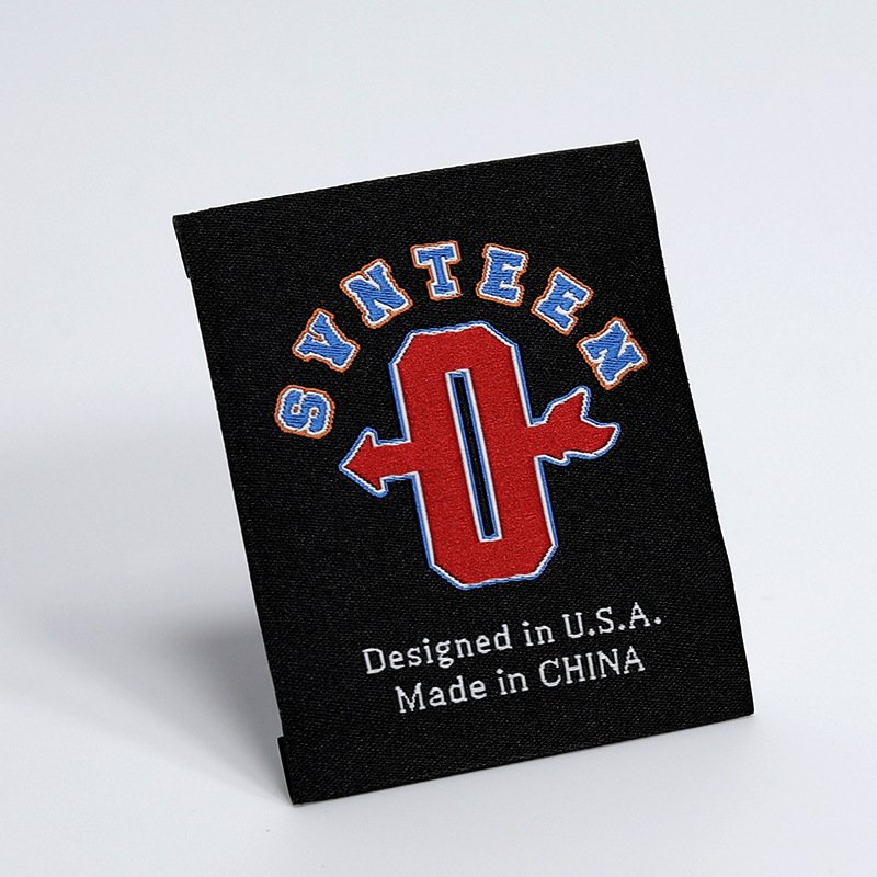 Wholesale Customized High Density 3D/Print Logo Label Brand Logo Woven Garment Tag Sustainable PVC Metal 'Iron On' Technique