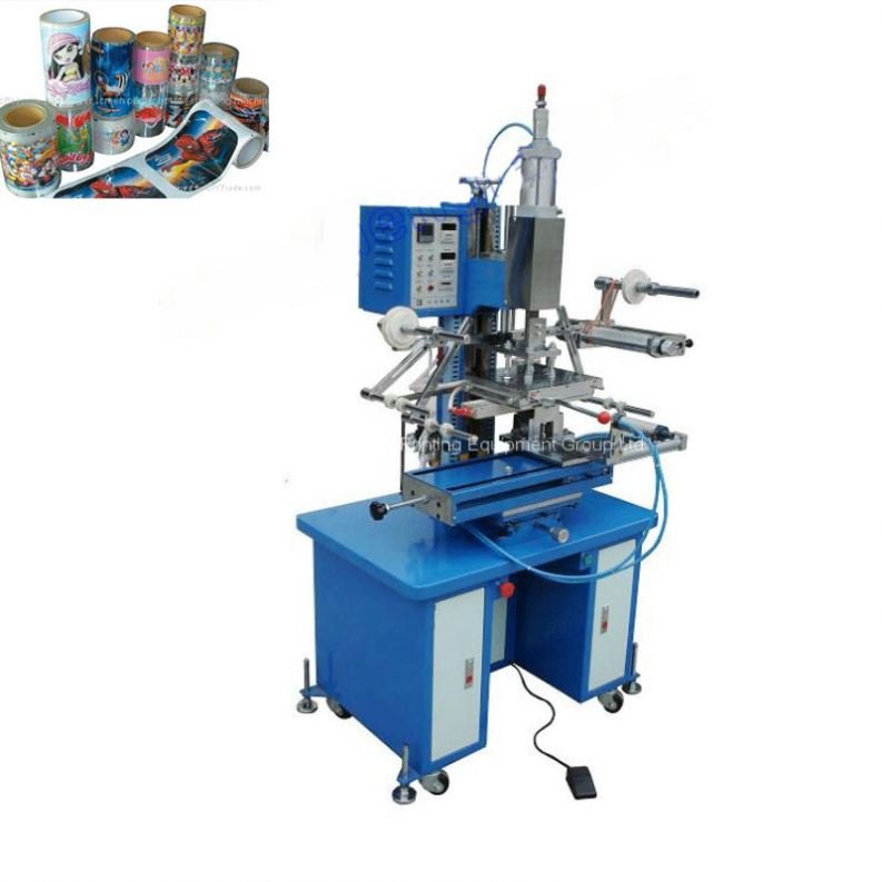 Flat heat transfer machine for plane plastic part printing high speed embossing Hot Stamping Machine With Automatic foil feeding