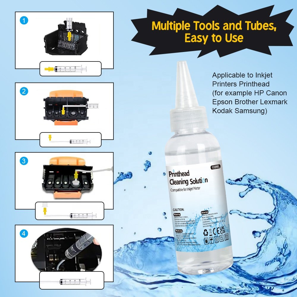 INK-TANK Premium Printhead Cleaning Solution For ink jet Print Printer head cleaning fluid for Sublimation Printer Printerhead
