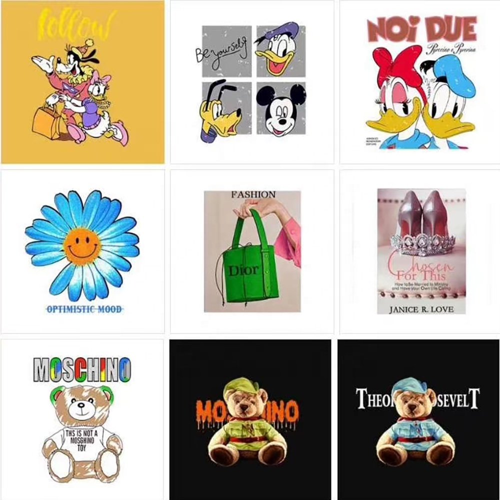 Plastisol Heat Transfers for T-Shirt Private Label Logo Heat Transfer Clothing Label