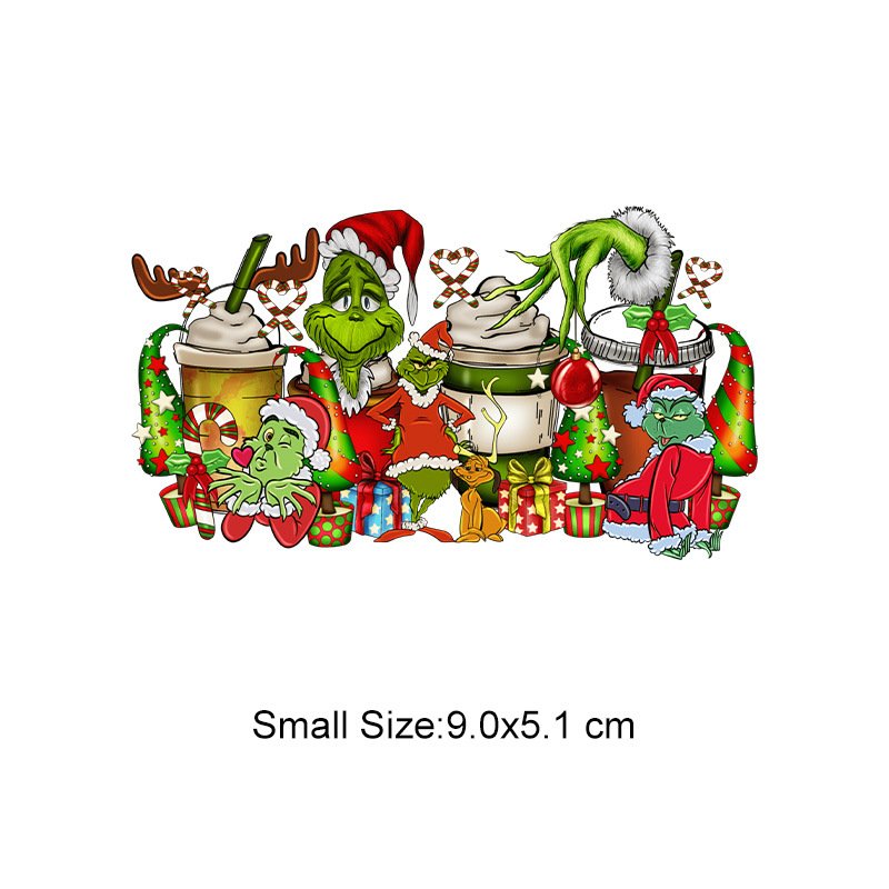 Dtf Printed Sticker for T-shirts Heat Transfers Heat Press Stickers Transfer Printing for Christmas
