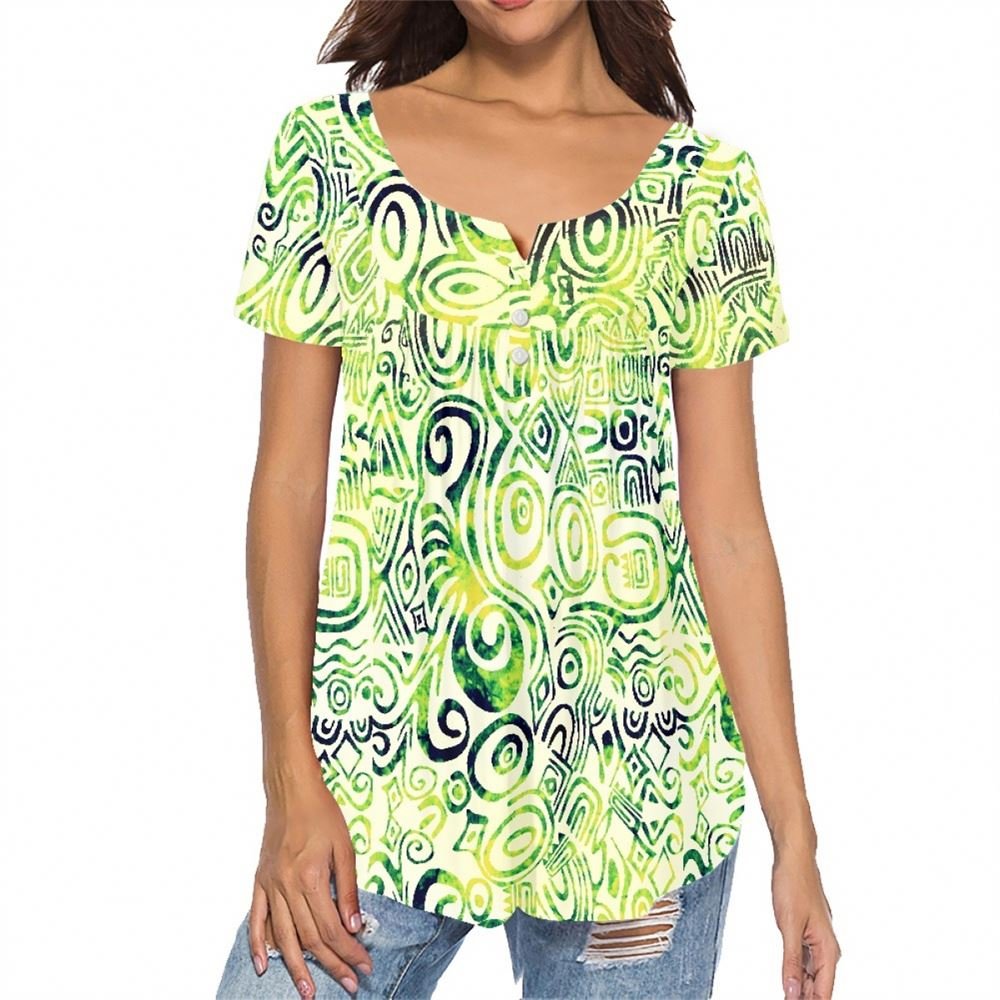 Polynesian Tribal Samoan Custom Print Loose Casual Workout Short Sleeve Blouse Tank Tops plus size vintage t shirt women 2023