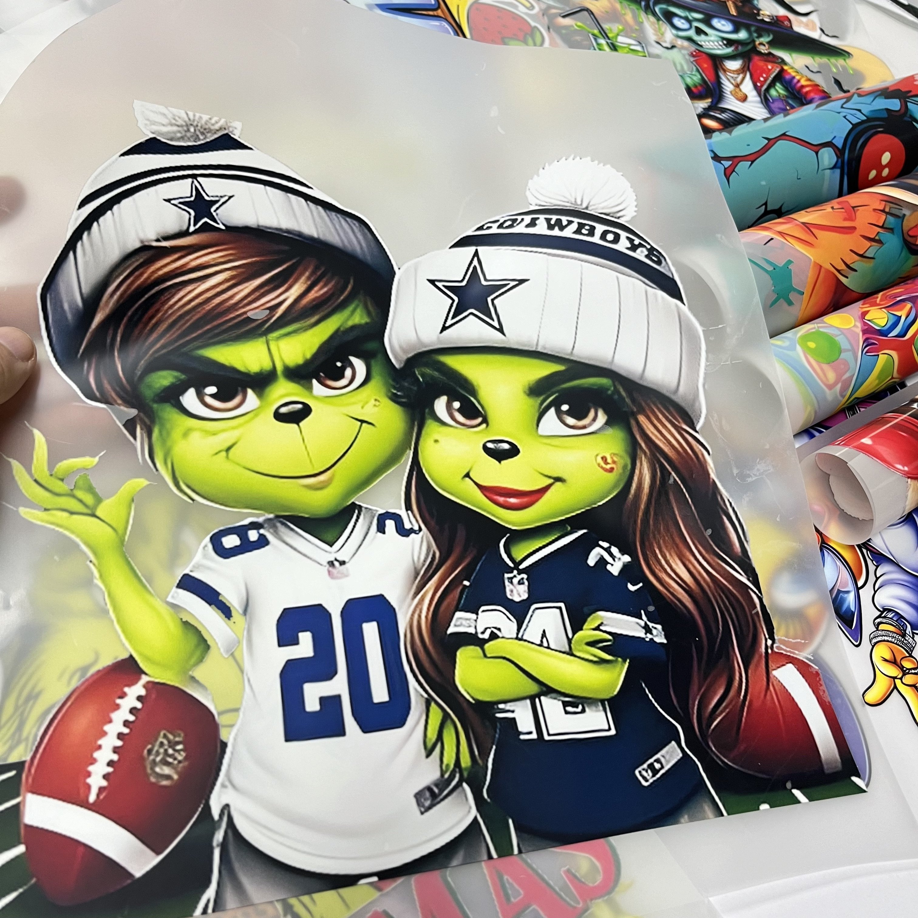 Hot Sale Custom DTF Heat Press Transfers Vinyl New Design Heat Transfer Stickers Transfer Printing Genre dtf