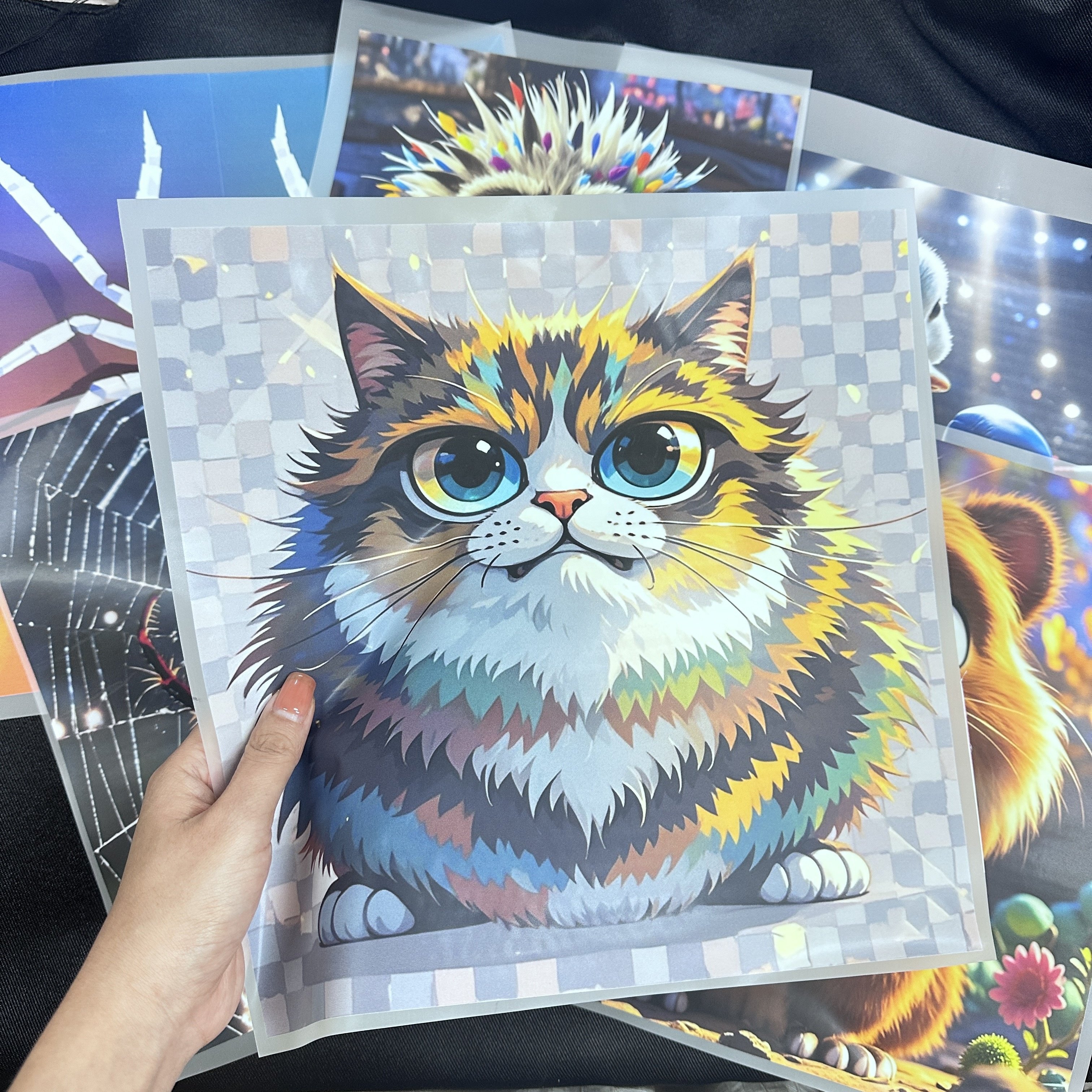 Cartoon Iron on Decals Vinyl Patch Dtf Heat Transfer Ready to Press Screen Print Transfers Dtf Transfers for Garments